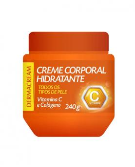 Dermacream Creme Corporal Hidratante Vitamina C e Colágeno 240 g - 5252